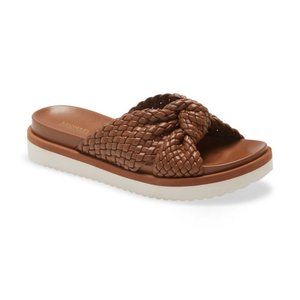 NEW tan Michael Kors Josie Slides